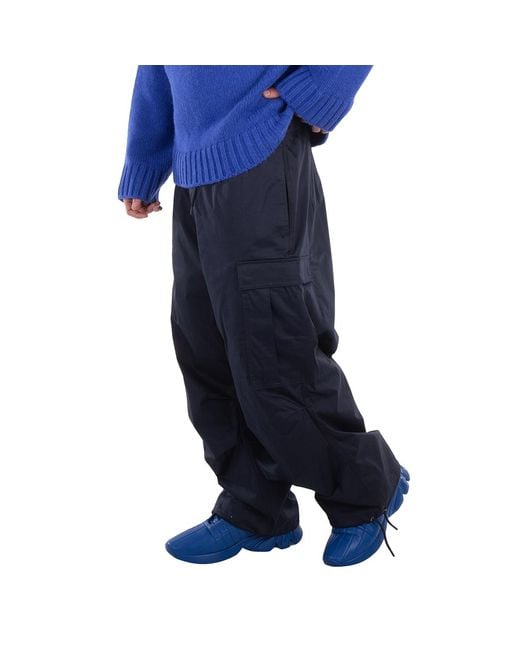 Emporio Armani Blue Adjustable Zip Drawstring Trouser for men