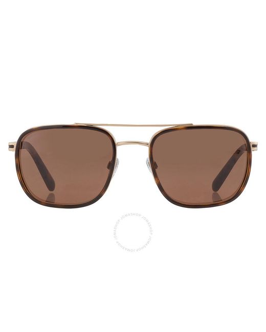 BVLGARI Brown Navigator Sunglasses Bv5053 202253 56 for men