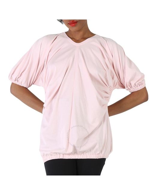 Burberry Pink Alabaster Lana Coordinates Print Shirt