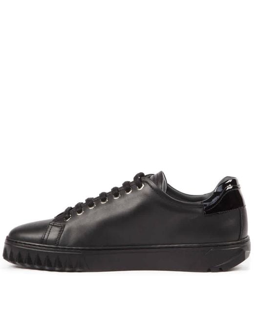 Ferragamo Black Low-top Leather Sneakers for men