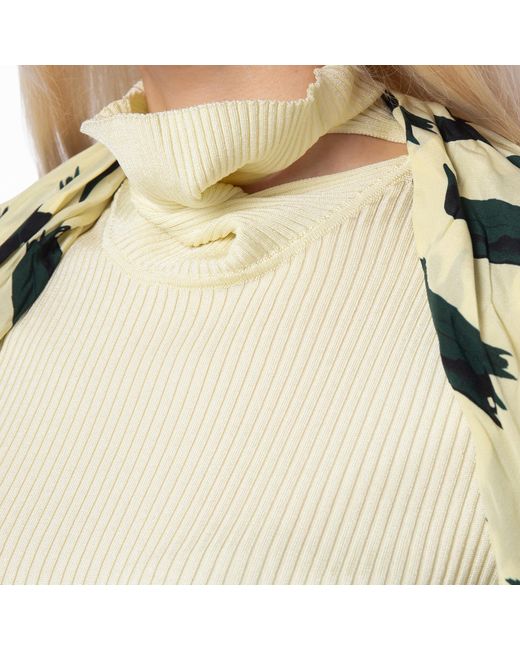 Burberry Yellow Slim Fit Knit Pullover