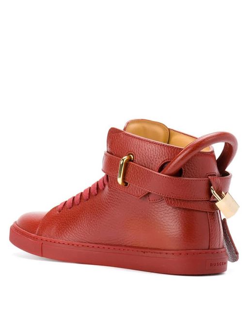 Buscemi Red High-top Sneakers for men