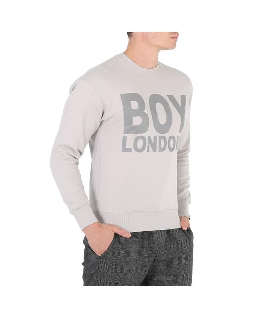 BOY London Gray Light Reflective Sweatshirt for men
