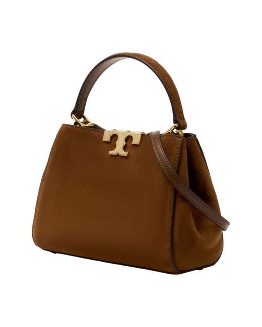 Tory Burch Brown Leather Top Handle Bag