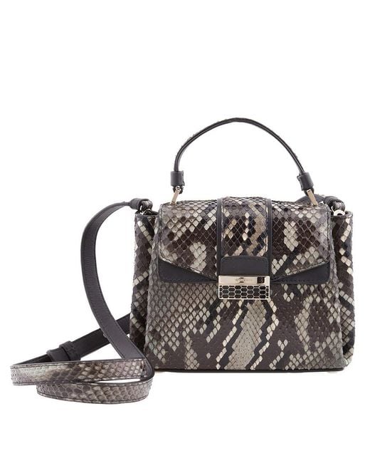 BVLGARI Black Serpenti Viper Top Handle Bag