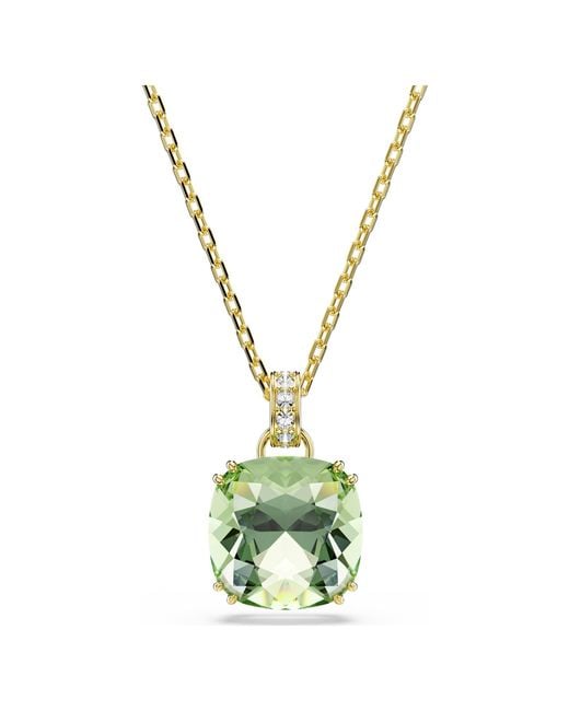 Swarovski Metallic Millenia 18K Plated Cushion-Cut Necklace for men