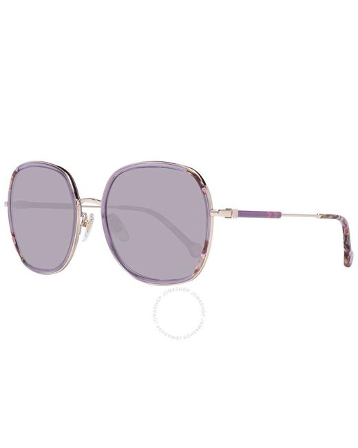 Carolina Herrera Purple Sport Sunglasses She190 Oe66 56
