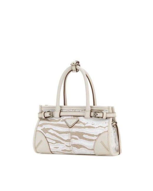 Prada White Bonnie Shoulder Bag
