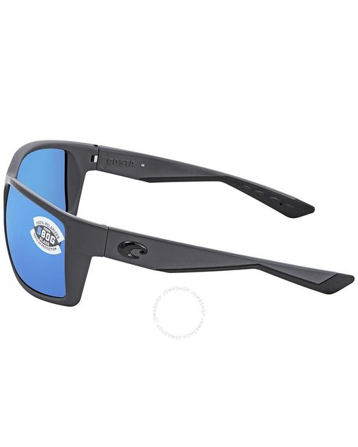 Costa Del Mar Reefton Blue Mirror Polarized Glass Sunglasses Rft 98 Obmglp 64 for men