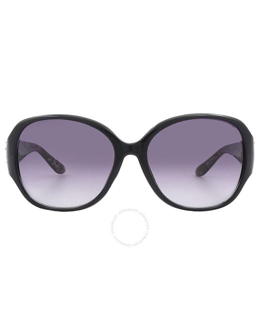 Guess Factory Black Smoke Gradient Oval Sunglasses Gf0284 01b 60