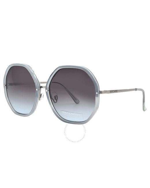 Skechers Gray Gradient Geometric Sunglasses Se6186 92w 60
