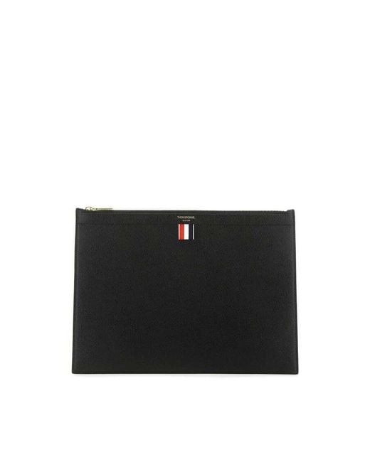 Thom Browne Black Medium Document Holder for men
