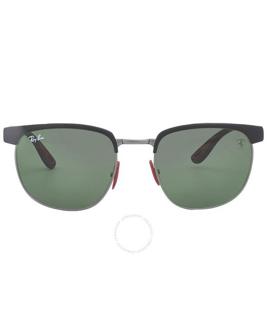 Ray-Ban Scuderia Ferrari Green Square Sunglasses