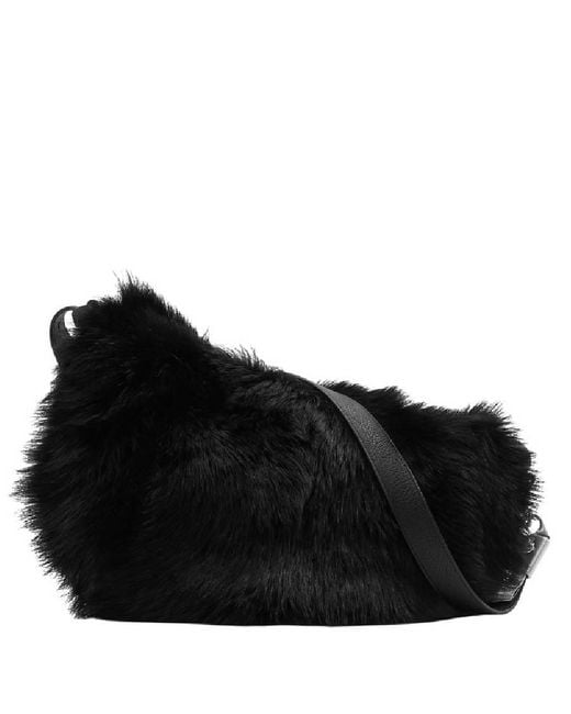 Burberry Black Knight Leather Shoulder Bag