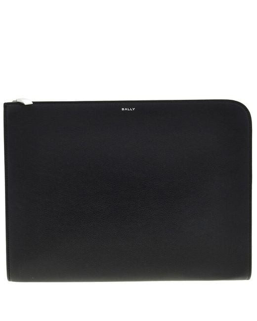 Bally Black Jagger Leather Document Holder for men