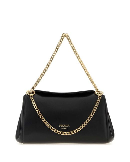 Prada Black Nappa Leather Handbag