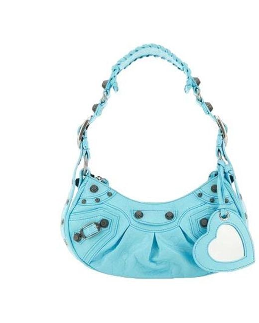 Balenciaga Blue Le Cagole Xs Shoulder Bag for men