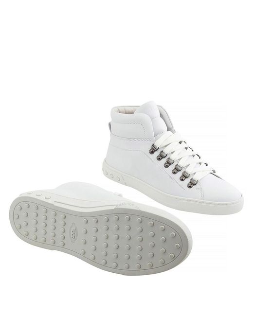 Tod's White Leather Gomma High-top Sneakers for men