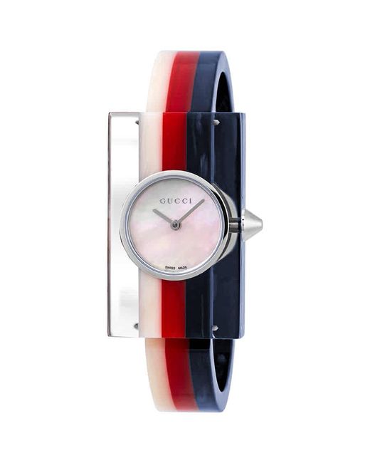 Gucci Red Vintage Web Watch, 24x40mm