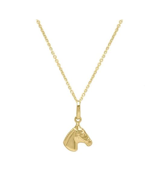 Tresorra Metallic 14K Small Horse Pendant Necklace
