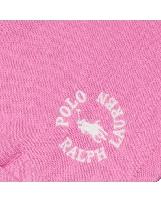 Polo Ralph Lauren Pink Iconic Pony Embroidered Logo Shorts