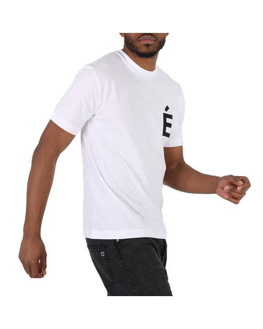 Etudes Studio White Wonder Patch Cotton Jersey T-shirt for men