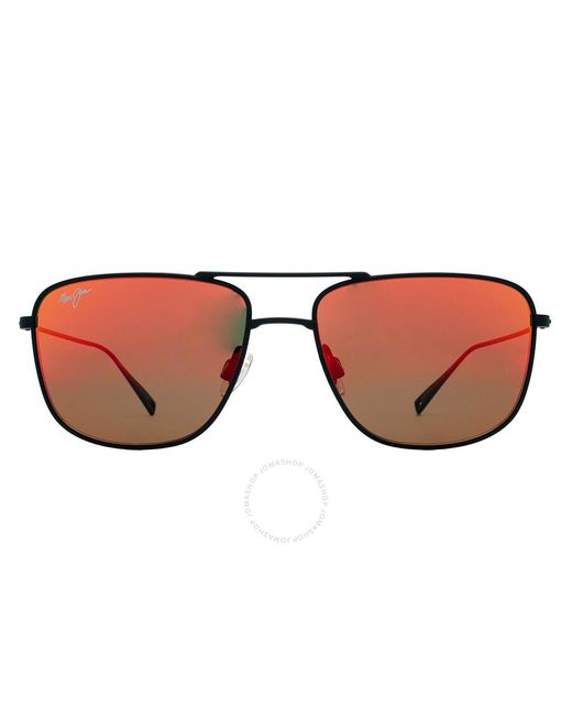 Maui Jim Brown Mikioi Hawaii Lava Navigator Sunglasses Rm887-02 54