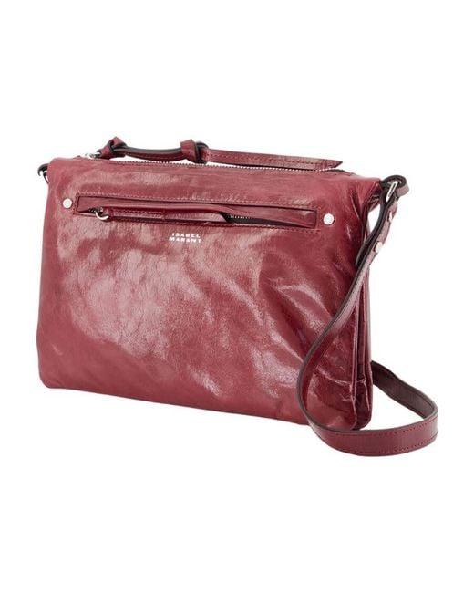 Isabel Marant Red Crossbody Bag Burgundy
