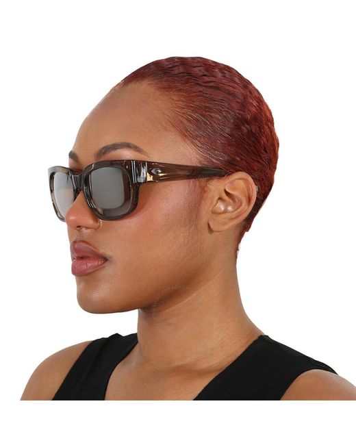 Costa Del Mar Gray Waterwoman Copper Silver Mirror Polarized Glass Sunglasses 6s9019 901922 55