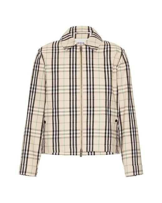 Burberry Multicolor Vintage Check Harrington Jacket for men
