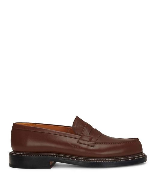 J.M. Weston Brown Bergeronnette Triple Sole 180 Loafers for men