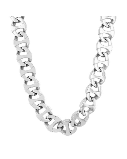 Robert Alton Metallic Mariner Link Chain Stainless Steel Jewelry Set for men