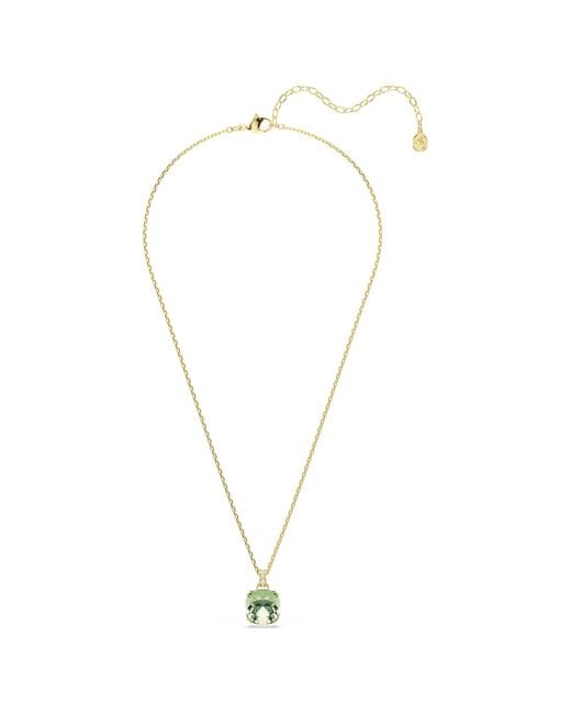 Swarovski Metallic Millenia 18K Plated Cushion-Cut Necklace for men