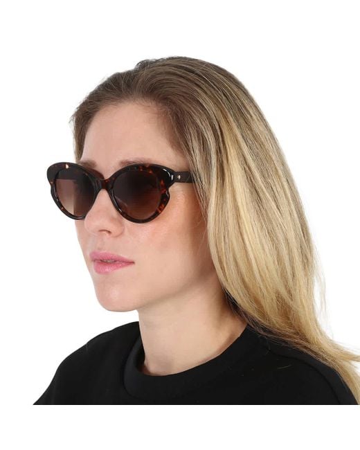 Kate Spade Brown Gradient Cat Eye Sunglasses Elina/g/s 0086/ha 53