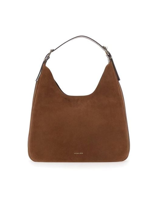 Michael Kors Brown Michael Shoulder Bag With Logo Lettering On The Front