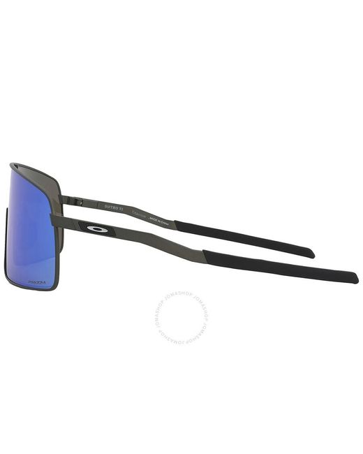 Oakley Blue Sutro Ti Prizm Sapphire Shield Sunglasses Oo6013 601304 36 for men