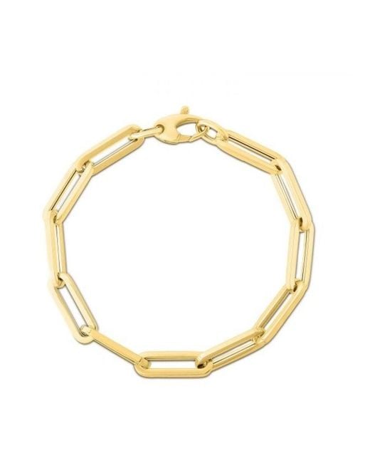 Tresorra Metallic 14K Paperclip Chain Bracelet