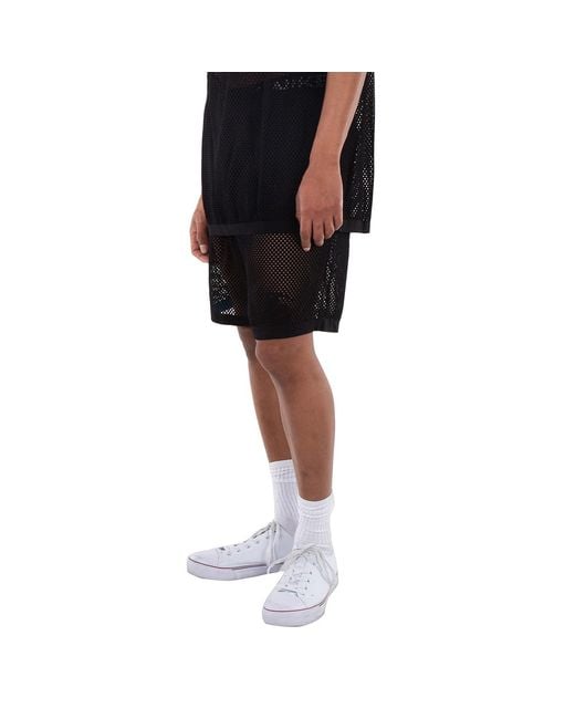 Burberry Black Rory Equestrian Knight-Motif Knit Shorts for men