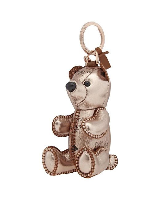 MCM Brown Zoo Bear Charm Keyring