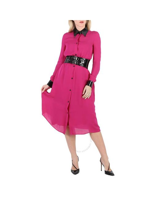 Moschino Pink Couture Silk Dress