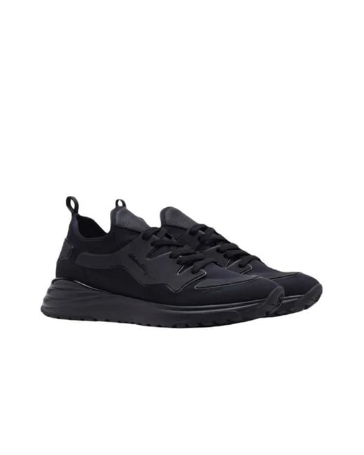 Ferragamo Blue Pocket Sneakers for men