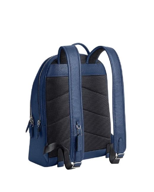 COACH Blue Charter Backpack With Graphic Logo for men