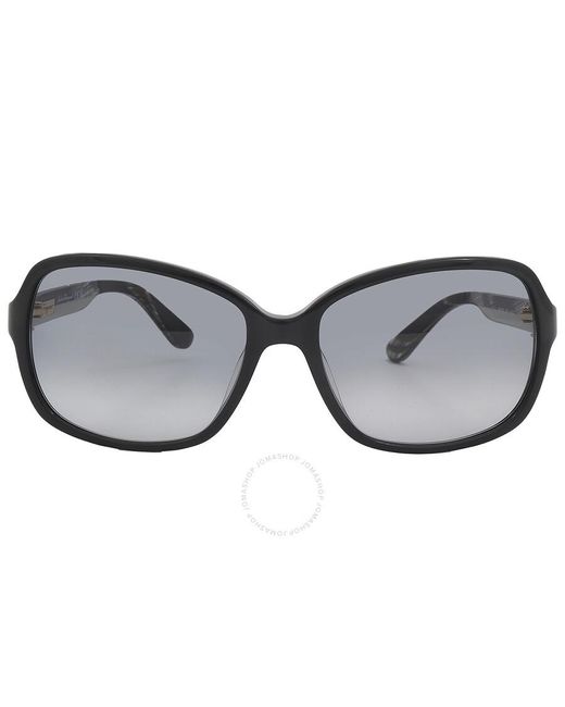 Ferragamo Gray Grey Gradient Rectangular Sunglasses Sf606s 001 58