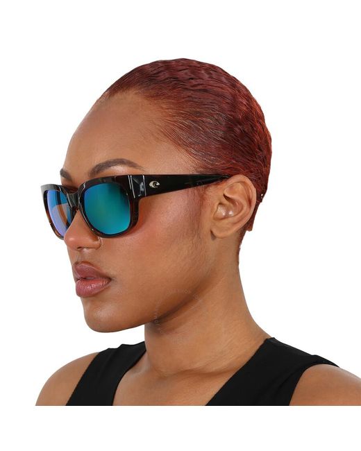 Costa Del Mar Waterwoman Green Mirror Polarized Polycarbonate Sunglasses Wtw 250 Ogmp 55