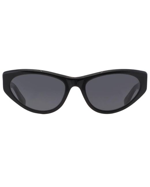 Moschino Black Grey Cat Eye Sunglasses Mos077/s 0807/ir 56