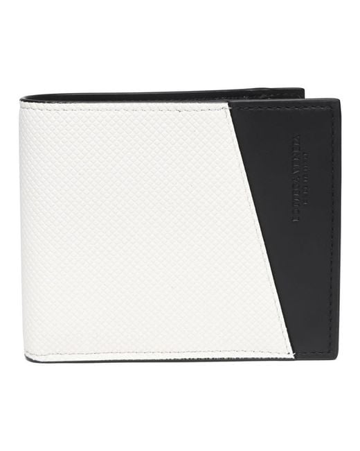 Bottega Veneta Multicolor Logo Embossed Two Tone Bi-Fold Wallet for men
