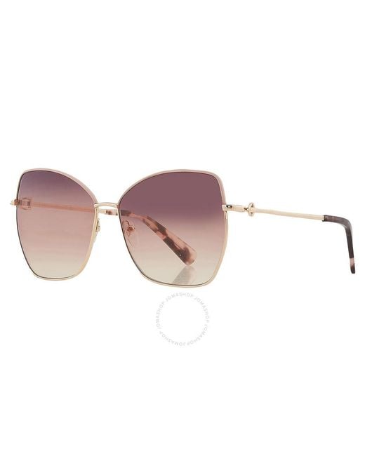 Longchamp Multicolor Brown Gradient Butterfly Sunglasses Lo156sl 774 60