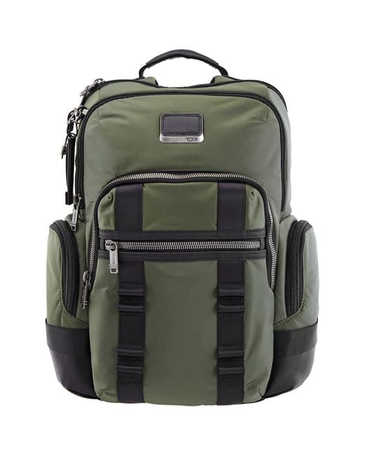 Tumi Green Norman Nylon Backpack for men