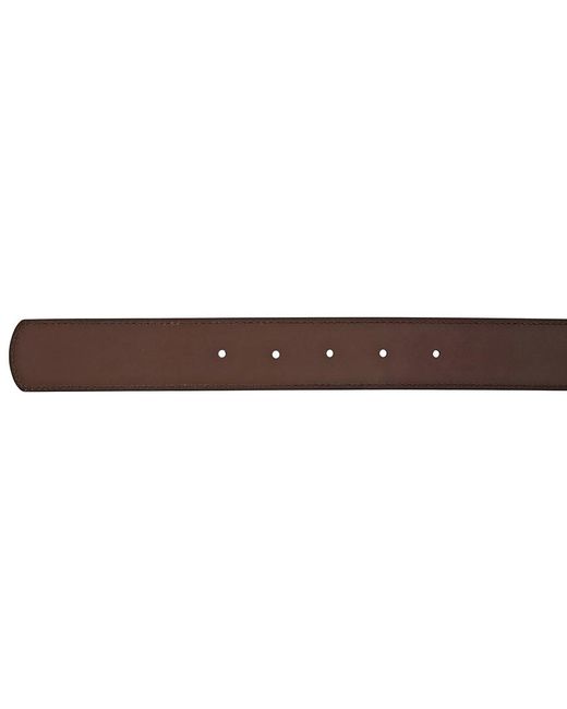 Ferragamo Brown Reversible Leather Gancini Belt for men