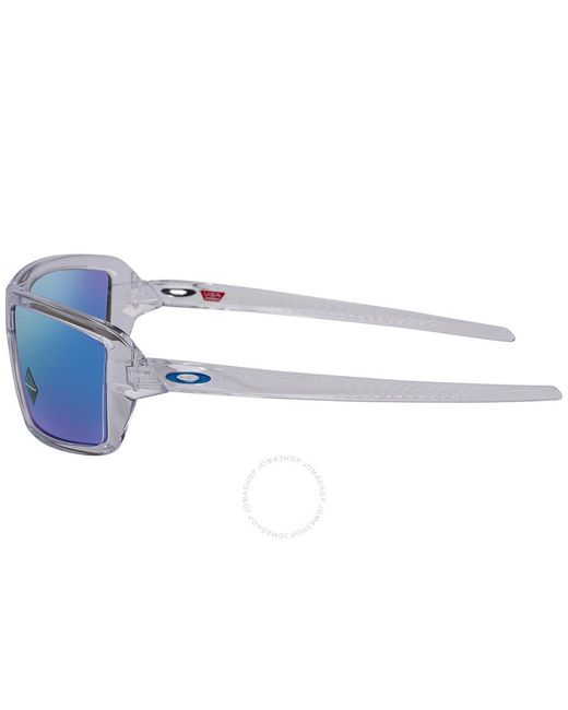 Oakley Blue Cables Prizm Sapphire Polarized Rectangular Sunglasses Oo9129 912905 63 for men